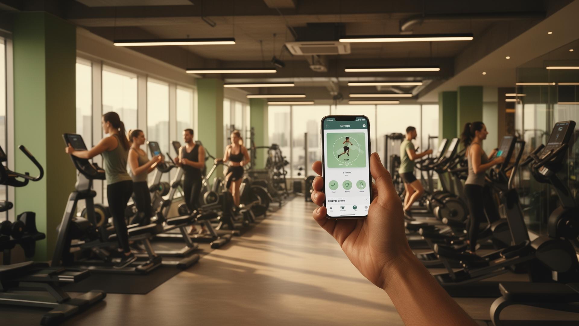 GymOS-appen på företagsgym