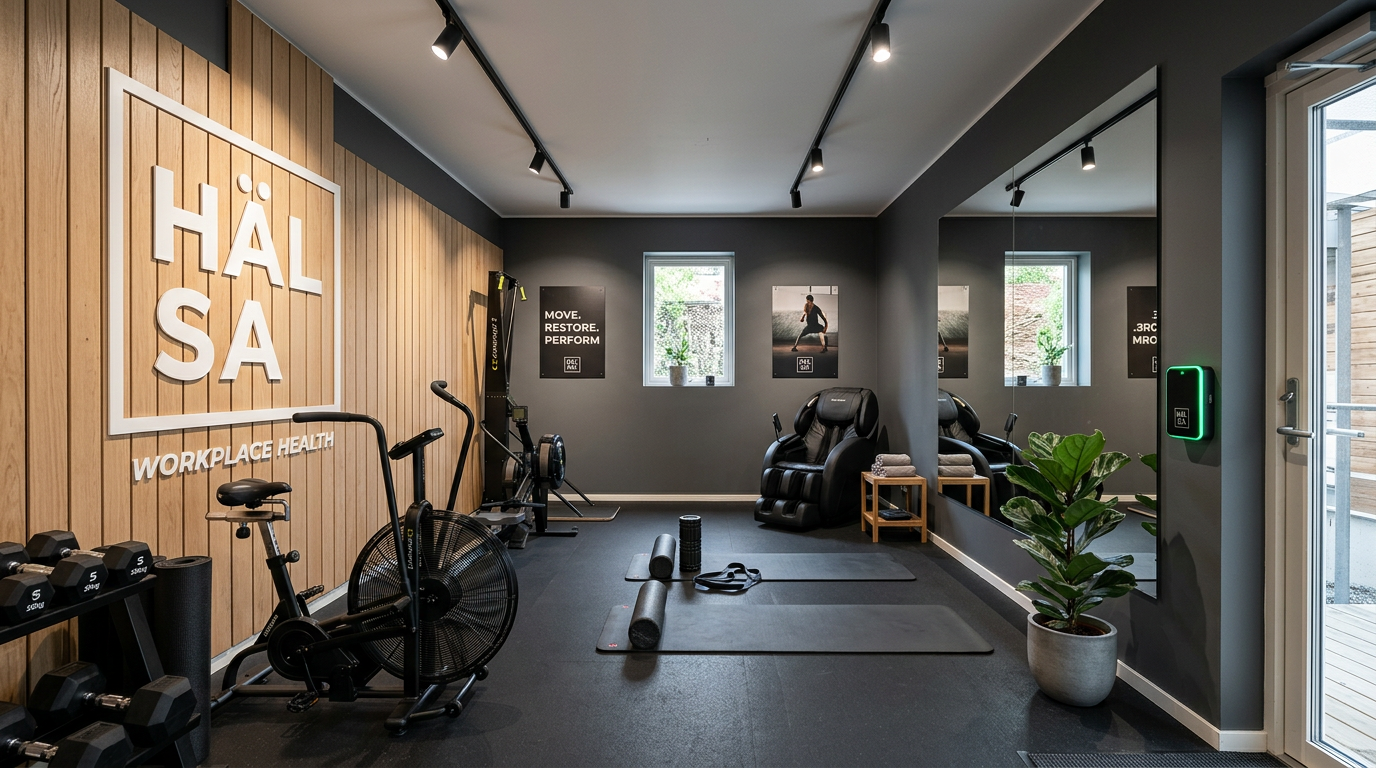 Aktiva användare i ett ljust gym