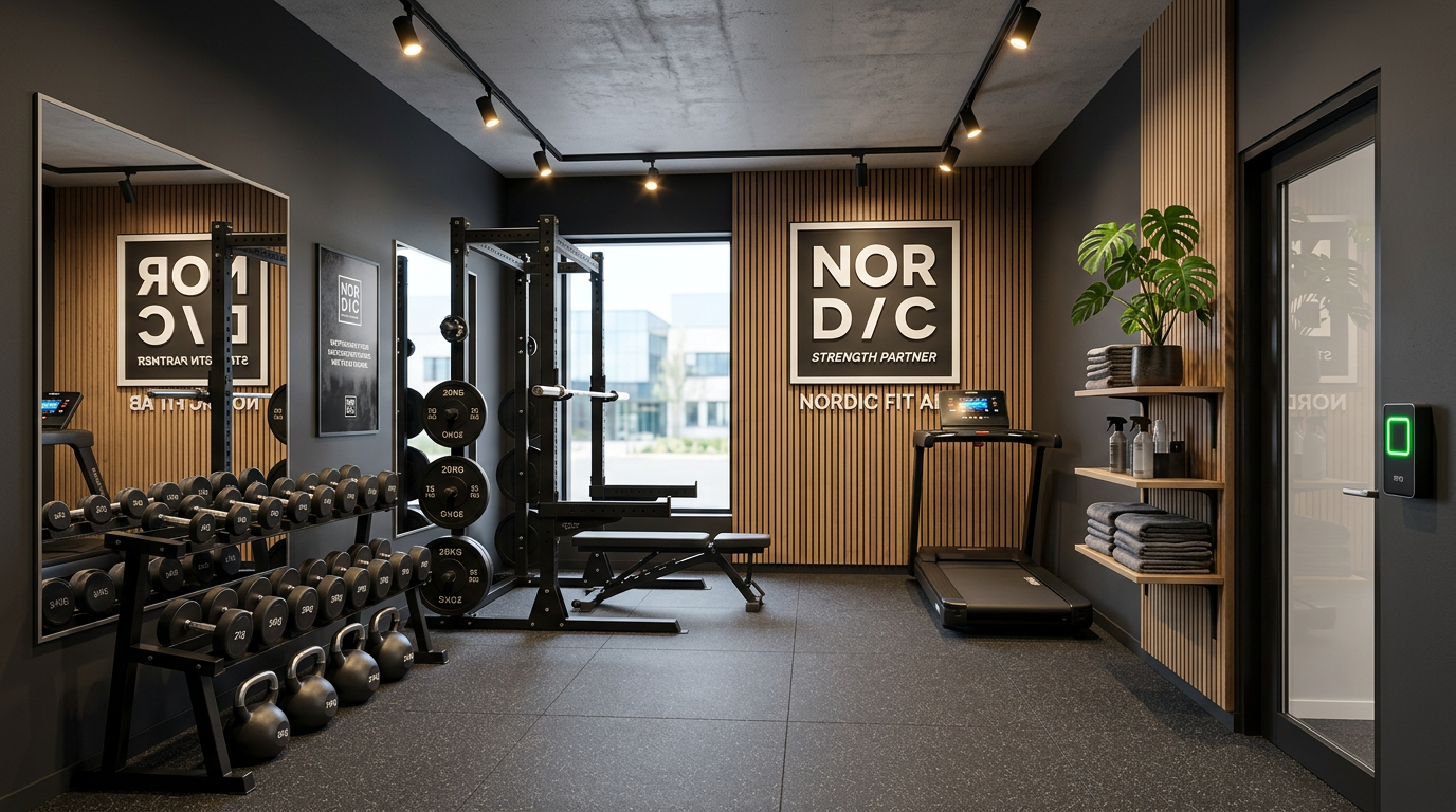 Företagsgym med utrustning